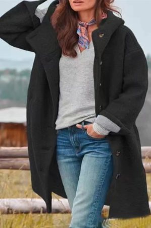 Crista | manteau élégant unicolore