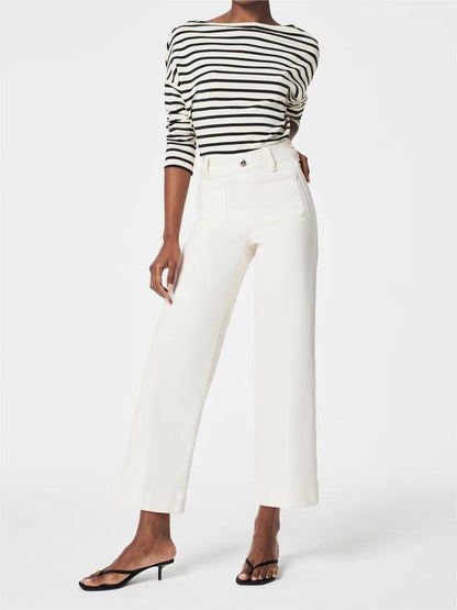 Pantalon stretch avec taille haute
