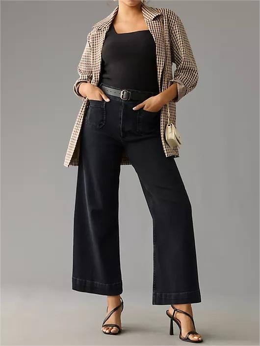 Pantalon stretch avec taille haute