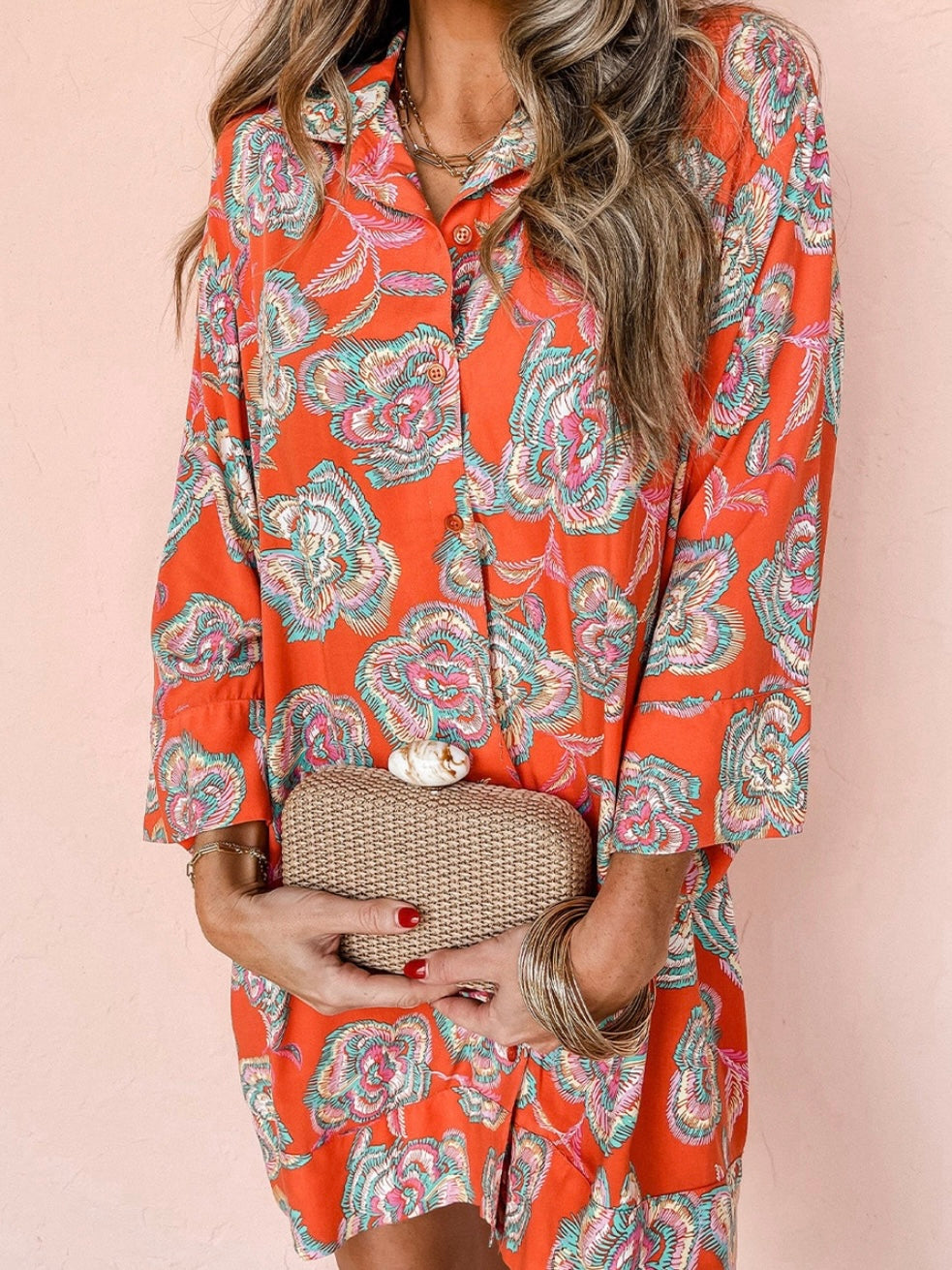 La robe chemise Mandarine