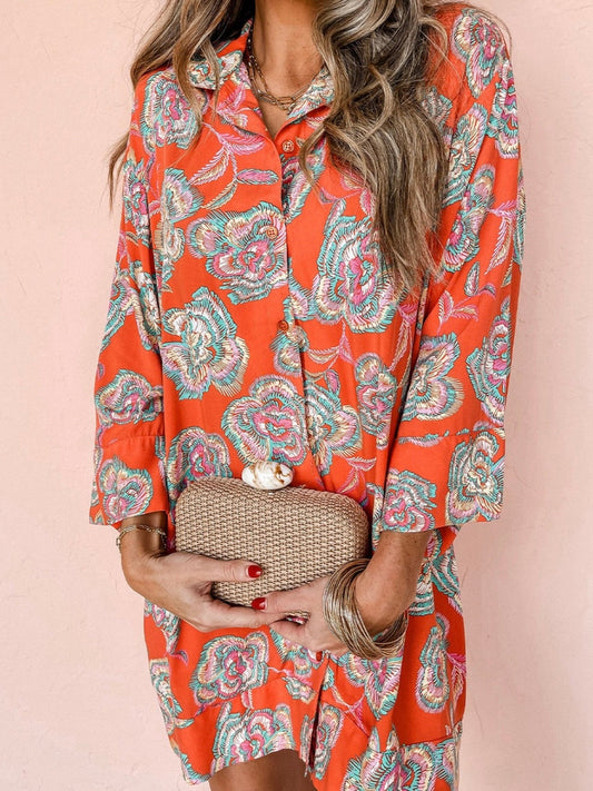 La robe chemise Mandarine