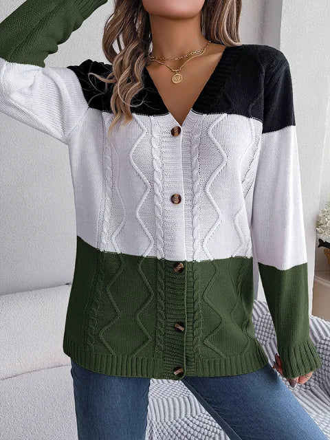 Nina | Gilet élégant à manches longues et col en V