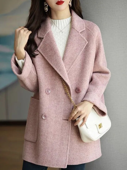 Manteau d'hiver en laine pour femme