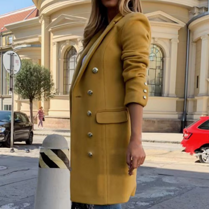 Delphine - Élégant manteau d'hiver à manches longues