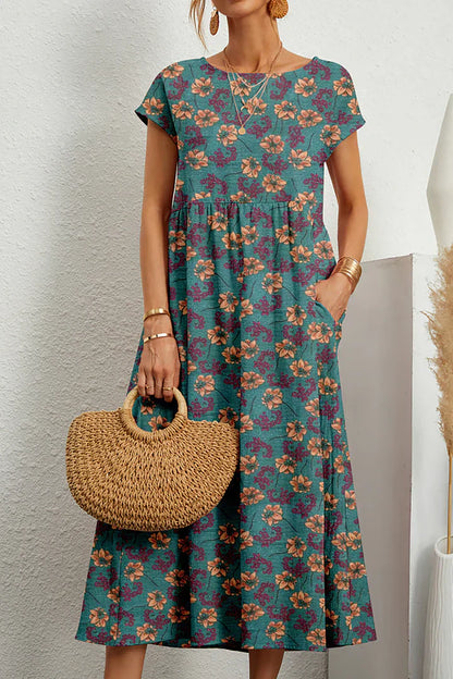 Desma - Robe sans manches avec imprimé et encolure ronde