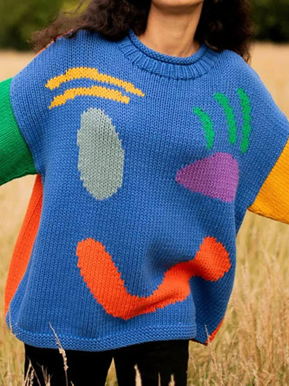 Arabellan | Pull en tricot surdimensionné pour femme | Manches longues