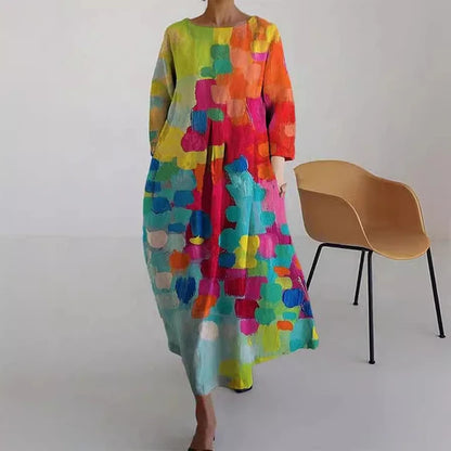 Dilou - Robe d'été élégante et colorée avec imprimé