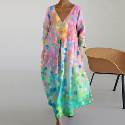 Dilou - Robe d'été élégante et colorée avec imprimé