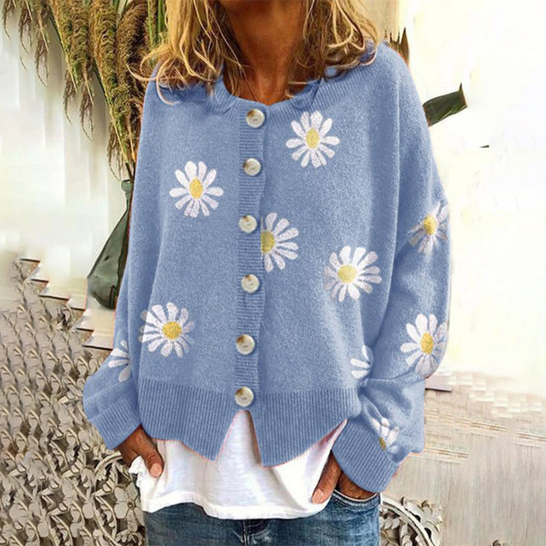 Arenda | Cardigan chaud en tricot avec boutons pour femmes