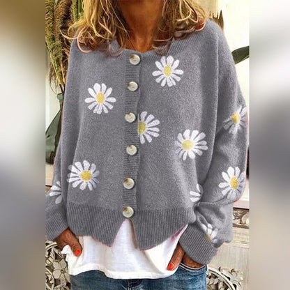 Arenda | Cardigan chaud en tricot avec boutons pour femmes