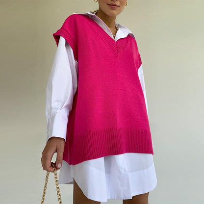 Grace - Pull d'Automne Élégant avec Col en V pour Femmes