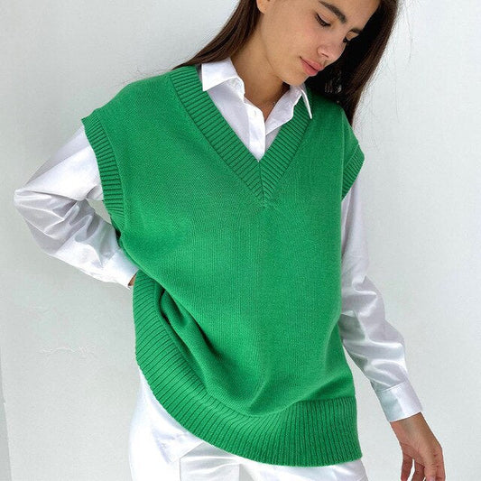 Grace - Pull d'Automne Élégant avec Col en V pour Femmes