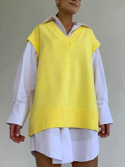 Grace - Pull d'Automne Élégant avec Col en V pour Femmes