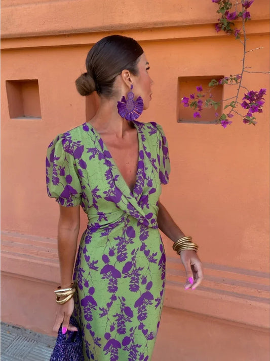 CM | Robe florale rayonnante pour femmes