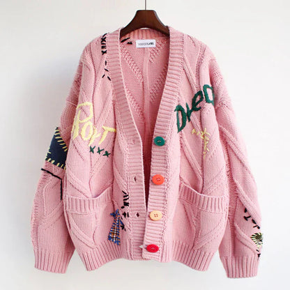 Ella - Cardigan aux accents de patchwork