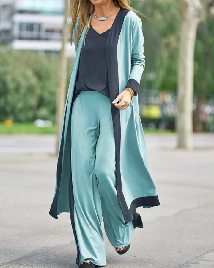 Ellana - Robe en coton et lin avec impression à l'huile