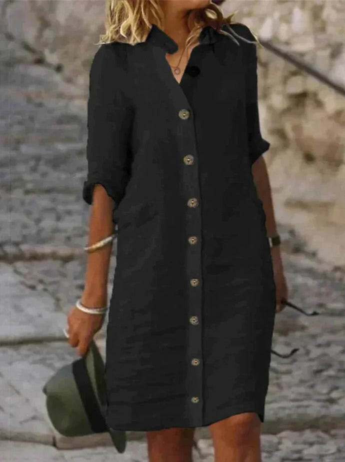 Eva - Robe décontractée en coton