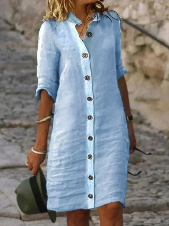 Eva - Robe décontractée en coton