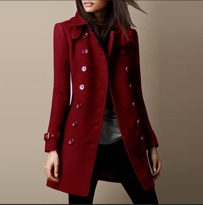 Paislie - manteau d'hiver à double boutonnage