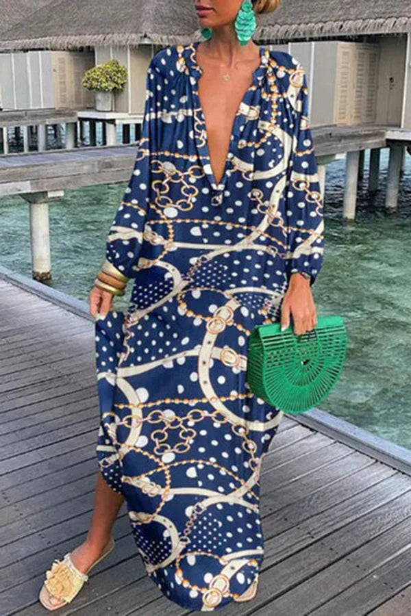 Helena - Élégante robe ample à manches longues
