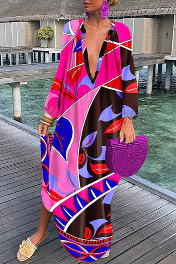 Helena - Élégante robe ample à manches longues