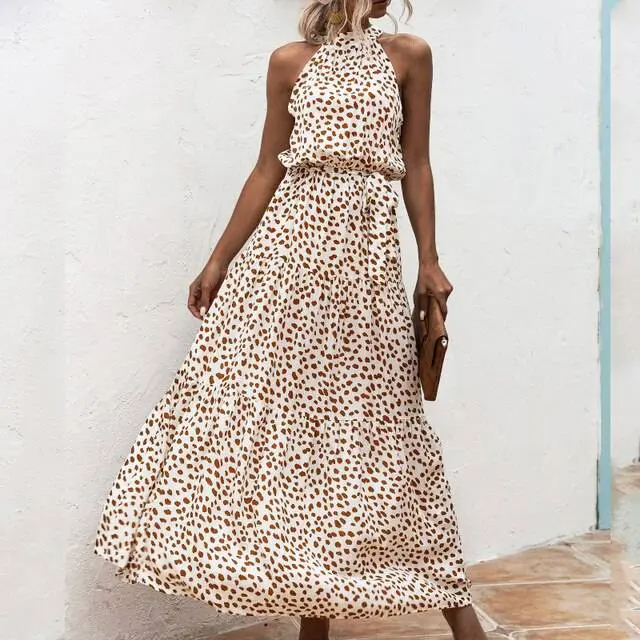 Fenella - Robe longue sans bretelles à imprimé floral