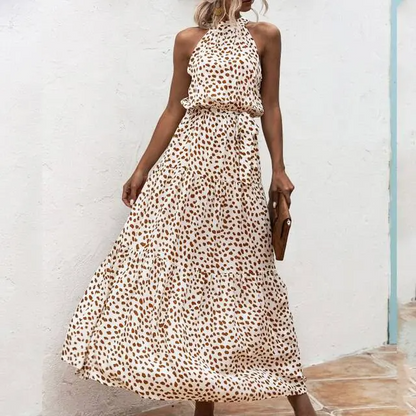 Fenella - Robe longue sans bretelles à imprimé floral