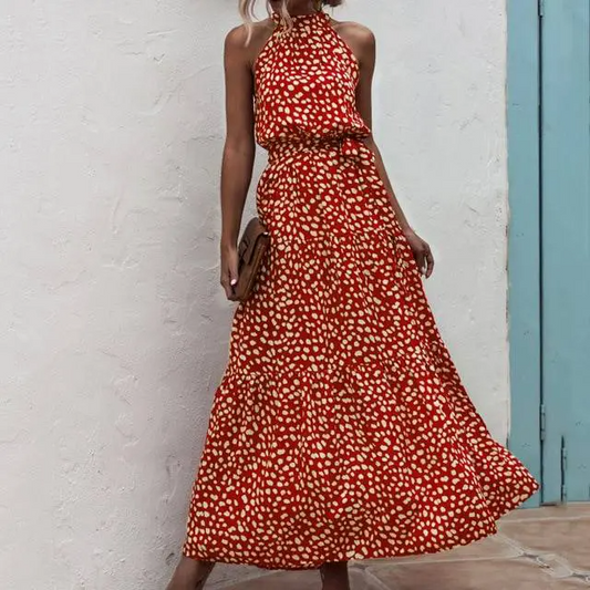 Fenella - Robe longue sans bretelles à imprimé floral