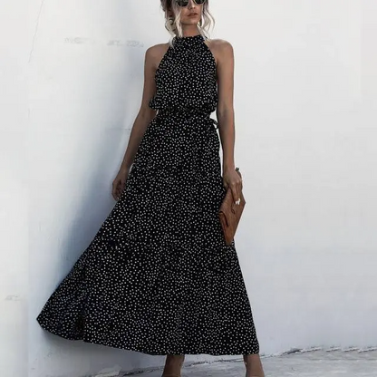 Fenella - Robe longue sans bretelles à imprimé floral