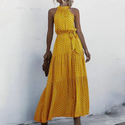 Fenella - Robe longue sans bretelles à imprimé floral