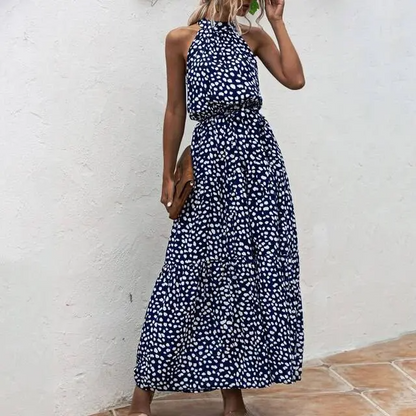 Fenella - Robe longue sans bretelles à imprimé floral