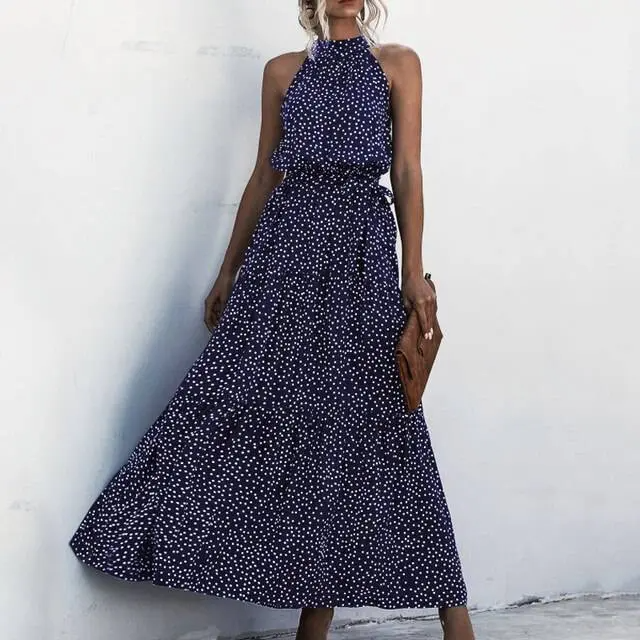 Fenella - Robe longue sans bretelles à imprimé floral