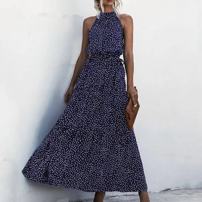 Fenella - Robe longue sans bretelles à imprimé floral