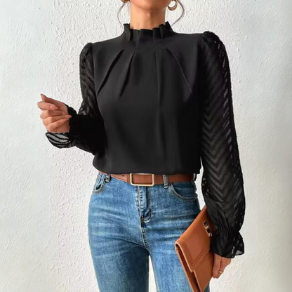 Fiala - Blouse élégante en mousseline de soie