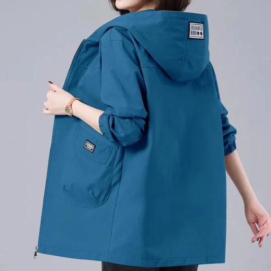 Kimberly | Veste longue à capuche pour le printemps