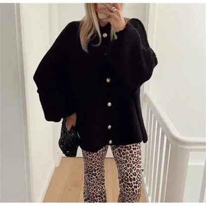 Frederiquen | Bouton Femme Cardigan en duvet | Chaud