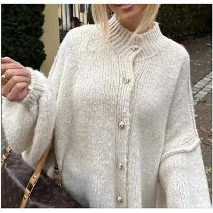 Frederiquen | Bouton Femme Cardigan en duvet | Chaud