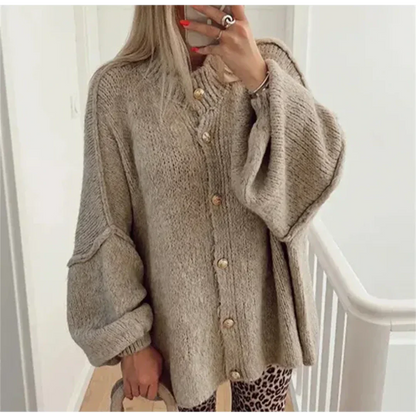 Frederiquen | Bouton Femme Cardigan en duvet | Chaud