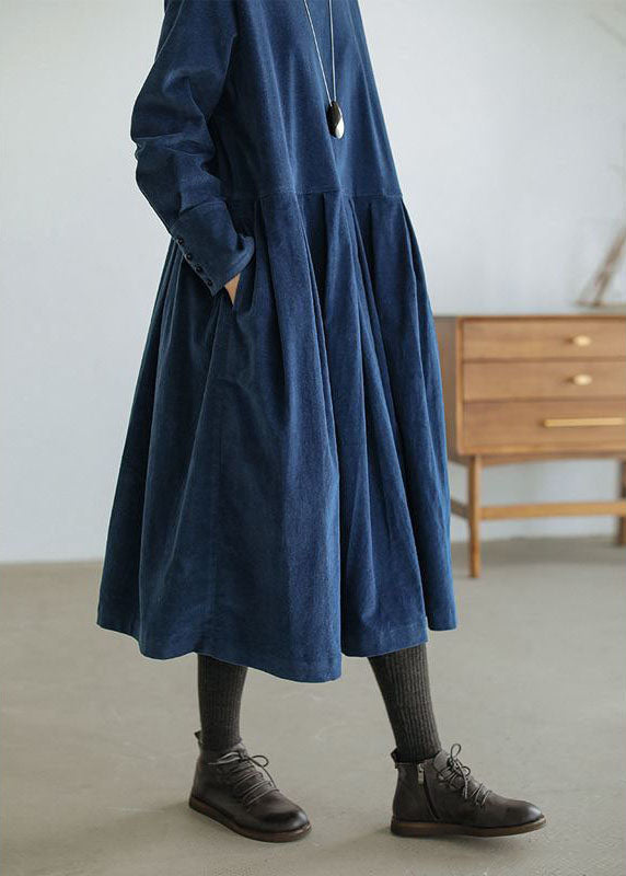 Robe longue élégante, coupe ample, manches longues, pour un look sophistiqué