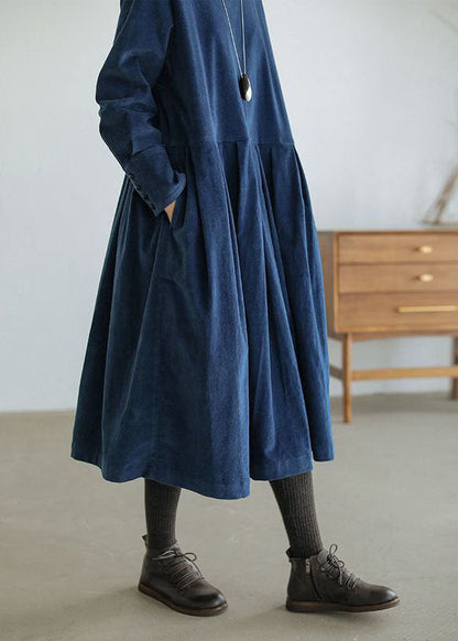 Robe longue élégante, coupe ample, manches longues, pour un look sophistiqué