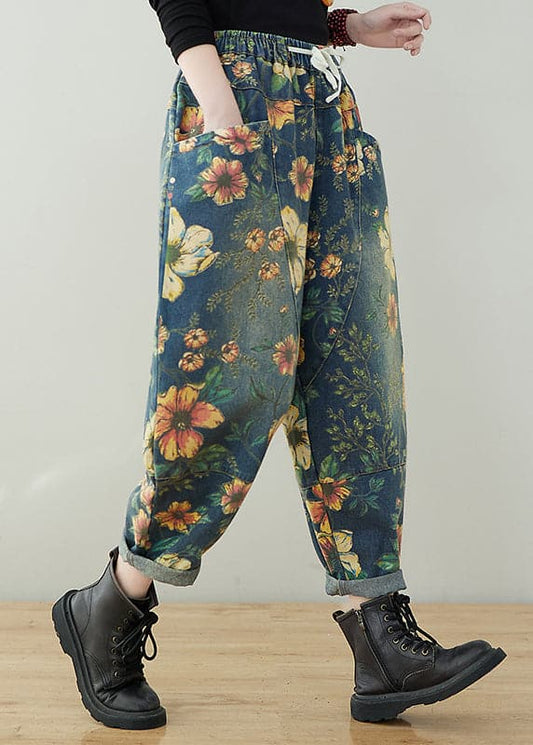 Pantalon à cordon imprimé