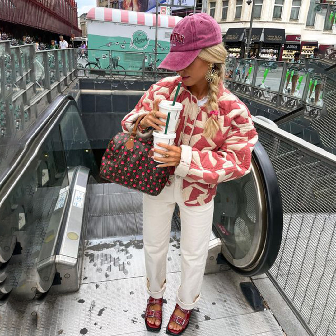 Blazer imprimé à fleurs pour femmes