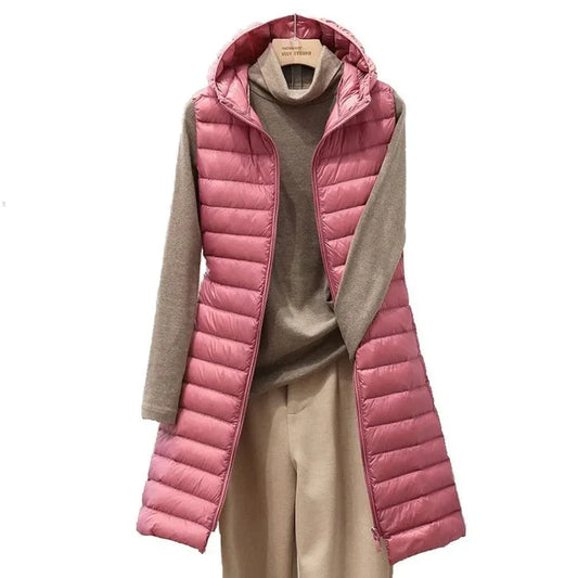 Gera - gilet à capuche en duvet de coton pour femme