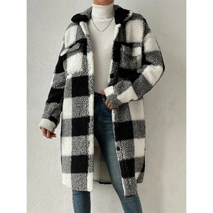 Veste Rebeca | Veste polaire à carreaux chaude