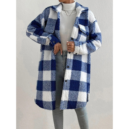 Veste Rebeca | Veste polaire à carreaux chaude