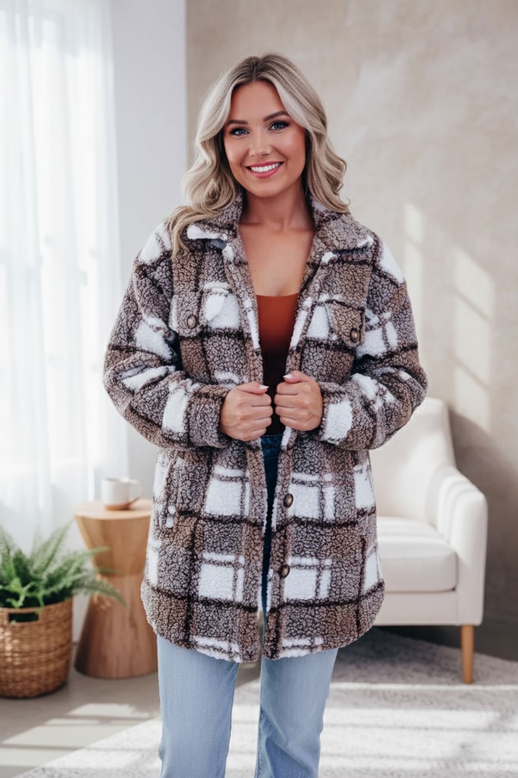 Giovanna | Manteau Femme en Laine Polaire Élégant Chaud et Confortable