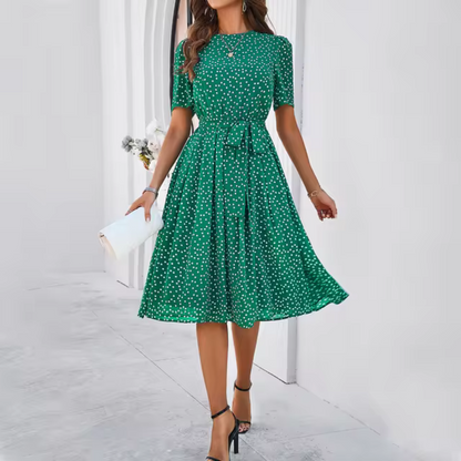 Giulia - Élégante robe en dentelle à pois