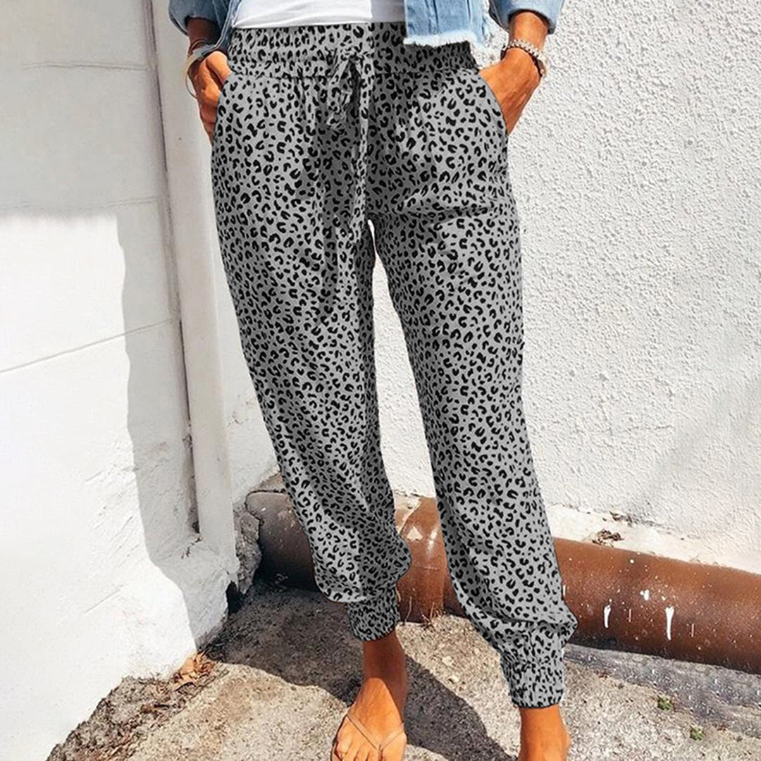 Pantalon imprimé léopard