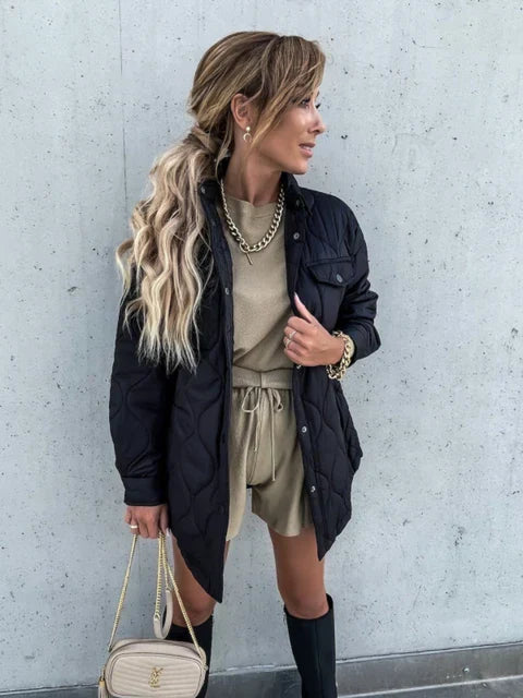 Isabelle - manteau d'hiver avec col