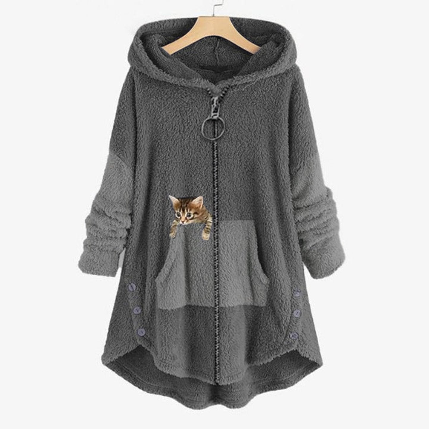 Veste polaire oversized | Parfait pour le quotidien et les activités de plein air pour femmes